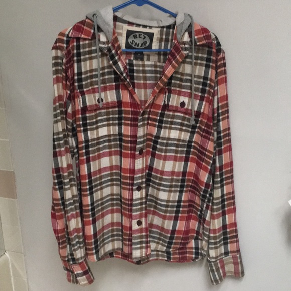 Full or 1/2 Length Sleeve Oversized Flannel w/Hood - Picture 7 of 7